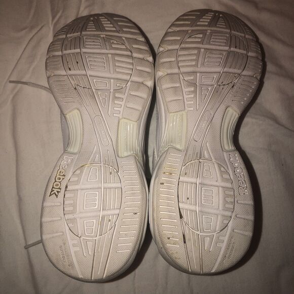 Reebok Womens Walk DMX Max All White Running Shoes Sneakers Size 5.5 OG Style - Picture 8 of 11